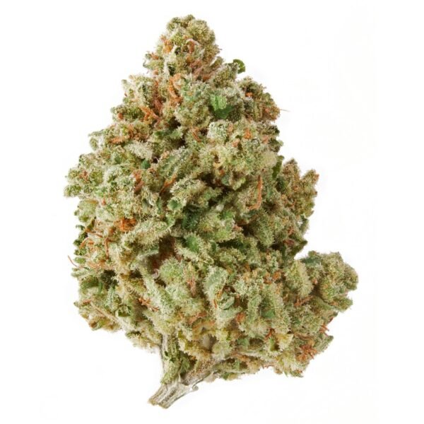 Chemdawg THCa Flower strain featuring dense, green buds covered in frosty trichomes, with a pungent diesel and earthy aroma.